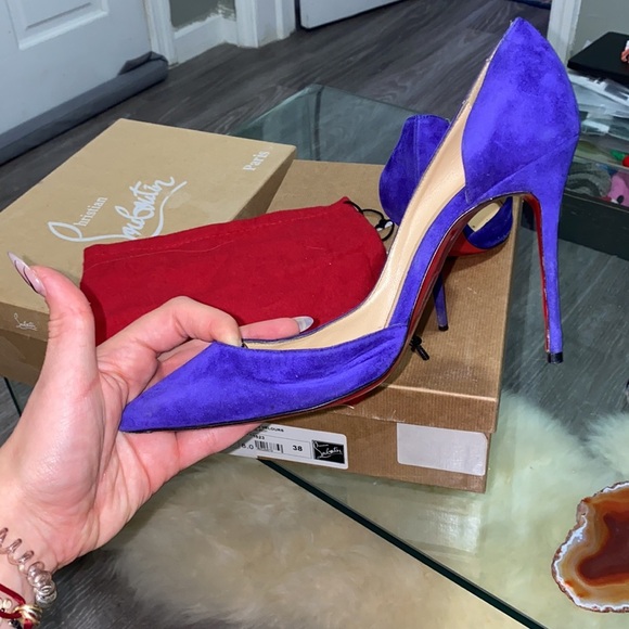 VELVET PURPLE IRIZA LOUBOUTIN USED - Picture 6 of 9